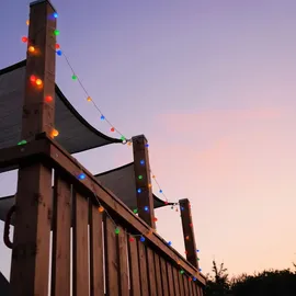 Spetebo Party Lichterkette 80 LED - bunt - Pavillon Beleuchtung - Modell: Netzteil