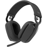 Logitech Zone Vibe Wireless mit Mikrofon mit Geräuschunterdrückung, USB-A, USB-C, zertifiziert für Google Meet, Google Voice, Zoom, Mac/PC - Grau