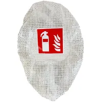 FireLoq Gitterschutzhaube für 6 kg / 6 l Feuerlöscher – Mit aufgenähtem F001 Symbol nach ISO 7010