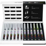 KARIN Marker PIGMENT decobrush Grey Colors Collection, 12er Set