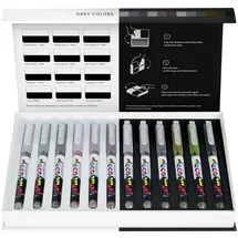 KARIN Marker PIGMENT decobrush Grey Colors Collection, 12er Set