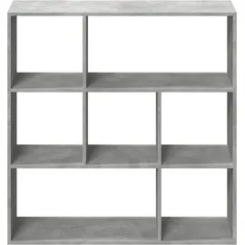 vidaXL Raumteiler-Bücherregal 102 x 29 x 103,5 cm Betongrau