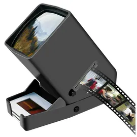 Somikon Foto Negativbetrachter: mit LED-Beleuchtung, 3X Vergrößerung