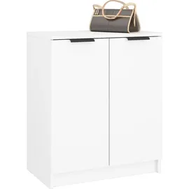 vidaXL Schuhschrank 59 x 70 x 35 cm weiß / weiß