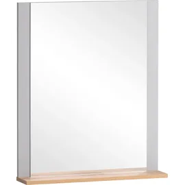 Schildmeyer MÖBELPARTNER Spiegel Jelda 154723 platingrau, eiche-landhaus 59,6 x 12,3 x 71,1 cm