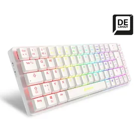 Sharkoon PureWriter W65, weiß, Kailh Choc V2 LOW PROFILE RED, USB, DE (4044951037025)
