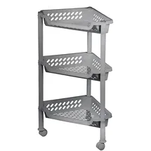 Plast Team Aufbewahrungs-Trolley 1-tlg. silber