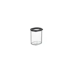 Mepal Modula Vorratsdose, stapelbar, BPA-frei, Farbe: schwarz 106921040400 , 375 ml - Dose