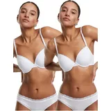URBAN CLASSICS Padded Bra in white+white | Gr.: 80D