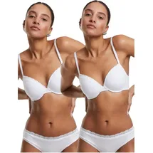 URBAN CLASSICS Padded Bra in white+white | Gr.: 80D