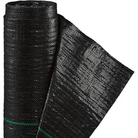 Relaxdays Unkrautfolie 100g/m2 1 x 5 m schwarz