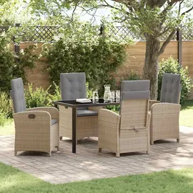 vidaXL Garten Essgruppe 5-tlg. Beige