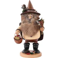 Drechselwerkstatt Uhlig Räuchermännchen Waldwichtel Kräutersammler, natur - 25cm