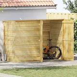 vidaXL Fahrradgarage 232x110x170 cm Kiefernholz Imprägniert - Braun