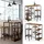 Vicco Fyrk 120 x 50 cm mit Regalen und 2 Barhockern