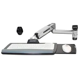 Ergotron LX Steh-Sitz-Tastaturarm Wandmontage poliertes Aluminium