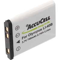 AccuCell Akku passend für Olympus LI-40B, D-630 Zoom, X-600,