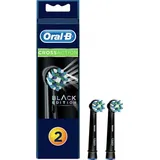 Oral B Oral-B CrossAction Bürstenkopfen, 4 Stück, Original Reinigungspatronen, mit CleanMaximiser-Technologie, Schwarz