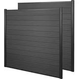 MCW Windschutz Savoie 375 x 180 cm grau WPC 2 St.