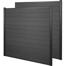 MCW Windschutz Savoie 375 x 180 cm grau WPC 2 St.