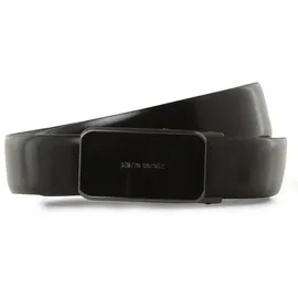 Pierre Cardin Ledergürtel mit Pinschließe, Metallic Black, 90