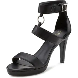 High-Heel-Sandalette »Sommerschuh«, Sandale, erotisch offener Schuh mit Ring-Applikation, Gr. 39, schwarz, , 98950157-39