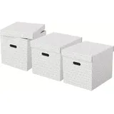 Esselte Home Aufbewahrungsboxen 33,0 l weiß 32,0 x 36,5 x 31,5 cm