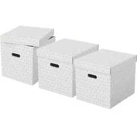 Esselte Home Aufbewahrungsboxen 33,0 l weiß 32,0 x 36,5 x 31,5 cm