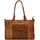 GREENLAND Nature Femi & Nine Schultertasche Leder 42 cm braun