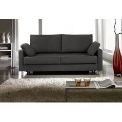 Schlafsofa BALI "FLEXA, Sitzen / Relaxen / Schlafen", grau (grau, schwarz), B:166cm H:90cm T:95cm, Sofas, – Schlafsofa „Made in Germany“