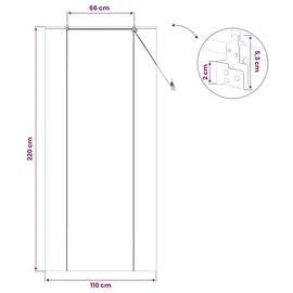 vidaXL Bambusrollo 110 x 220 cm Braun