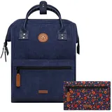 CABAIA Velvet Recycled Backpack Adventurer Medium Indianapolis - - Blau