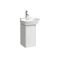 LAUFEN BASE für INO Waschtischunterschrank H4030121109991 29,5x51,5cm, Tür, Scharnier rechts, Griff Aluminium eloxiert, Multicolor