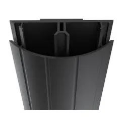 GGK 6685 GGK TV-Kabelabdeckung ABK 12x50-9005, PVC, selbstklebend, 2 Kammern, schwarz ABK 12x50-TV ABK12x50TV