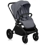 lionelo MIKA PLUS Kinderwagen 6-48 Monate bis 22 kg, Verstellbare Rückenlehne und Fußstütze, Federung, 360° drehbare PU-Räder, Wasserdichtes XXL-Verdeck, UPF50+
