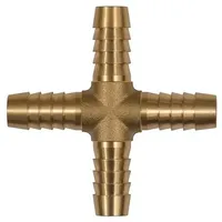Riegler Kreuz-Schlauchverbindungsstutzen, für Schlauch LW 9 mm, Messing