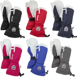 Hestra Kinder Army Leather Heli Ski Handschuhe (Größe 4, schwarz)