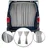 Omac Heckklappe Gardinen Sonnenschutz Vorhänge kompatibel mit VW Caddy L1 L2 Grau 2tlg