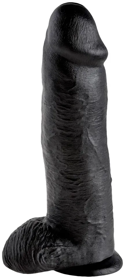 King Cock 12 inch Balls Black (30,5 cm, Ø 7,6 cm)