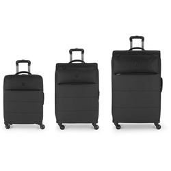 Gabol Trolleyset Florida, 4 Rollen, (3-teilig, 3 tlg), Polyester schwarz
