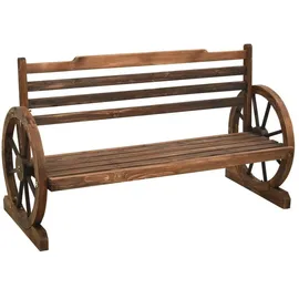 vidaXL Gartenbank 114 x 61 x 78 cm Braun