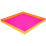 G-C Deko Tablett quadratisch neon pink/neon orange