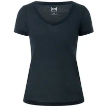 super.natural Sierra140 V Neck T-Shirt Blueberry XS