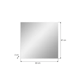 VCM Garderobenspiegel Scout 90 x 87 cm Braun