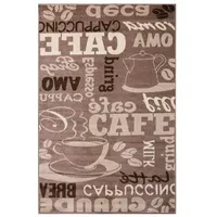 Vimoda Küchenläufer Küchenteppich Coffee, Kurzflor, Rechteckig, Höhe: 5 mm,