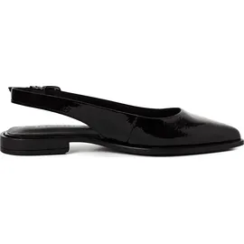 TAMARIS Damen Sling Pump flach Leder, schwarz, 39 EU