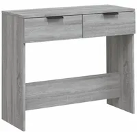 VidaXL Konsolentisch Grau Sonoma 90x36x75 cm Holzwerkstoff