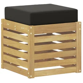 vidaXL Outdoor Hocker Bank Weiß 43 x 43 x 45 cm Massivholz Akazie