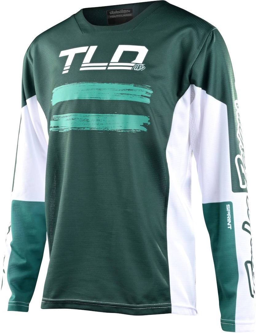 Troy Lee Designs Sprint Marker Jeugd Fiets Jersey, groen, S