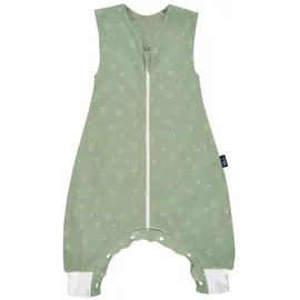 Alvi Sleep-Overall light Schlafsack mit Füßen - Baby Sommerschlafsack mit Beinen - Kinderschlafsack mit Beinen - Baumwollschlafsack waschbar - 0.5 TOG - leichter Schlafsack - 110